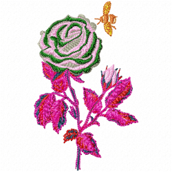 Flowers And Tree Embroidery Design 11